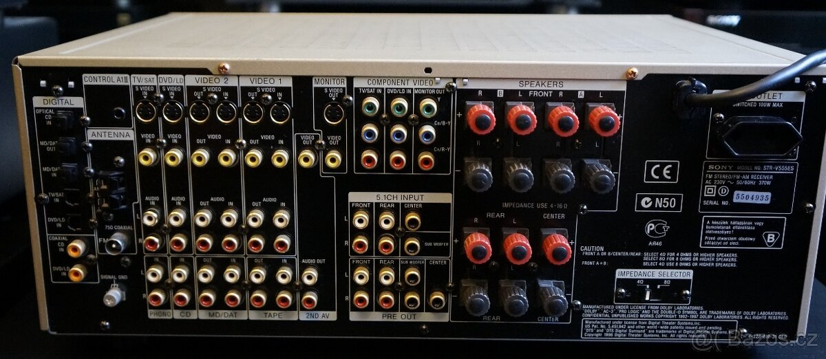SONY HIGH -END receiver STR V555 ES CHAMPAGNE - 9