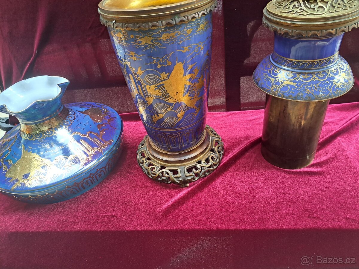 Petrolejová lampa - modrá - 9