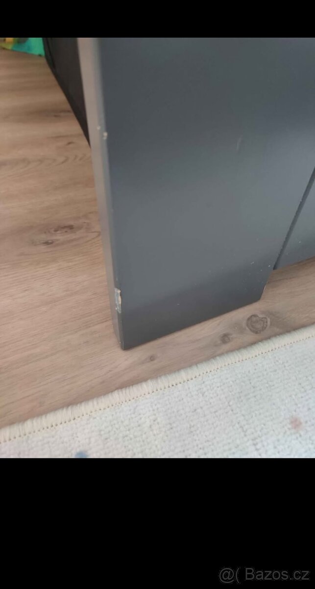 Rám postele z masivního dřeva 160x200 v grafitové barvě - 9