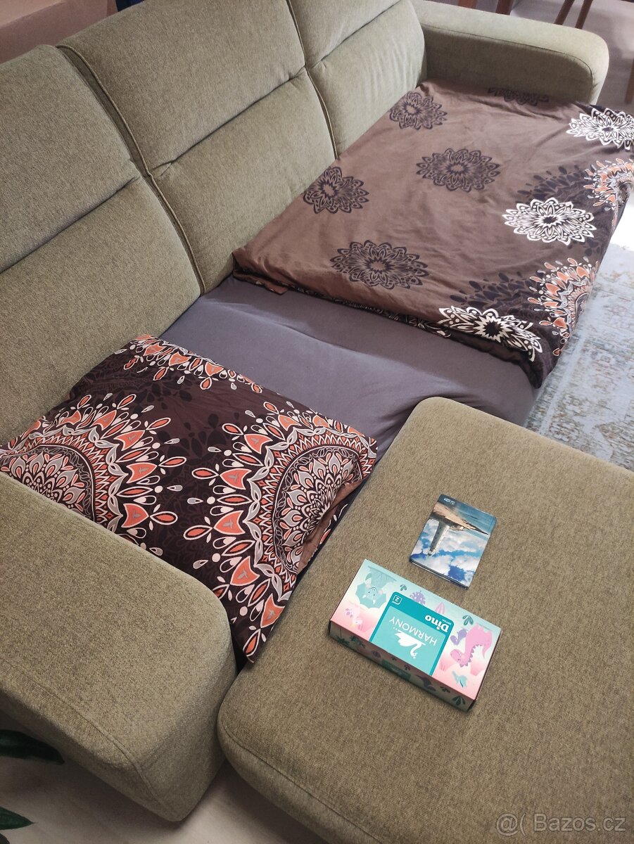 Luxusní sedačka PHASE s taburetem, rozšíření pro přespání - 9