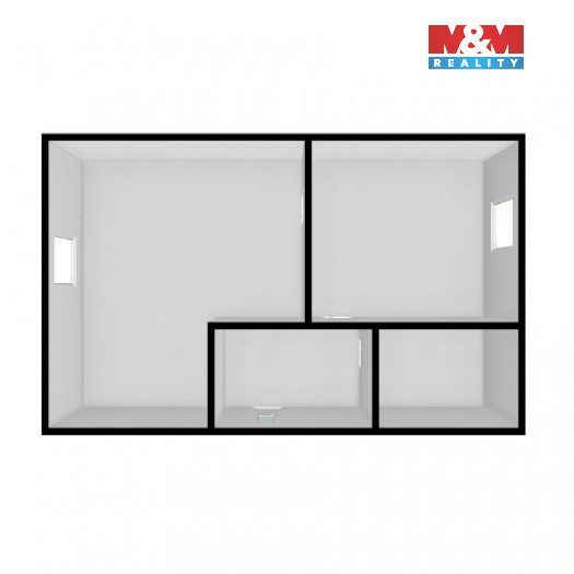 Prodej bytu 1+1, 36 m², Ústí nad Labem, ul. Na Výšině - 9