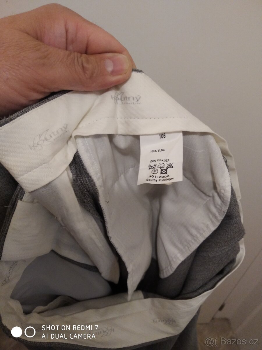 Pánský oblek Koutný - šedý - 9