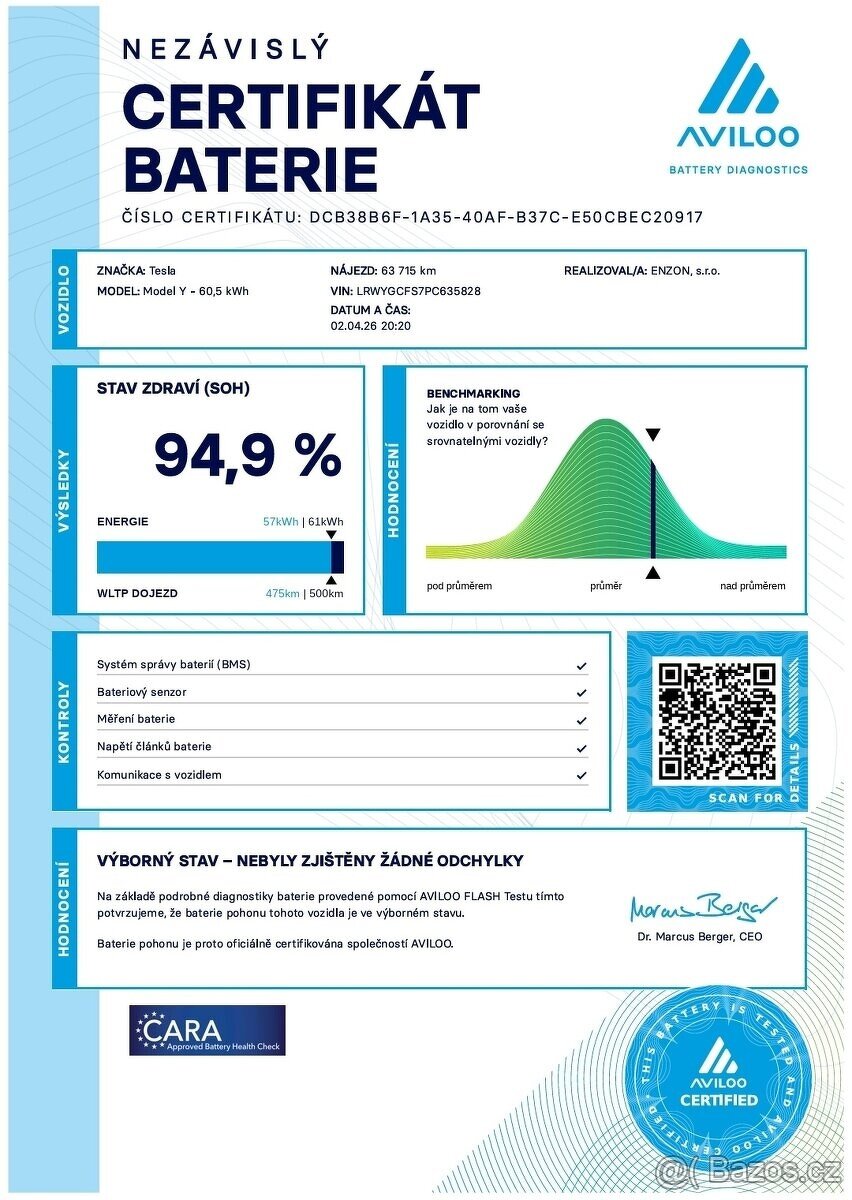 Tesla model Y RWD, AMD, LFP, 63tkm, DPH - 9
