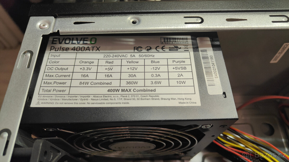 Počítačová skříň Cooler Master CMP 350 + zdroj Evolveo 400W - 9