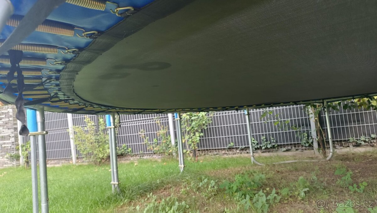 Trampolína 430cm průměr, modrá - 9