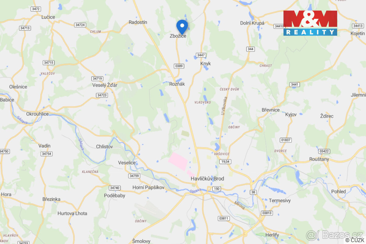 Prodej pozemku k bydlení, 1277 m², Havlíčkův Brod - 9