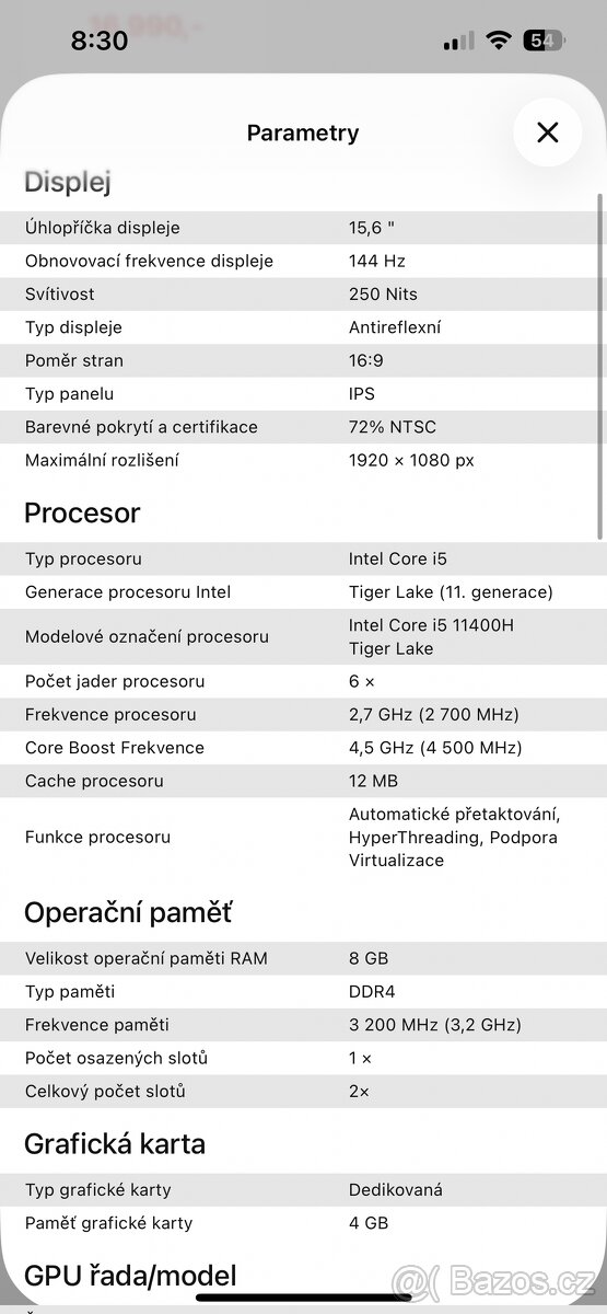 Herní notebook Acer Nitro 5 Shale Black - 9