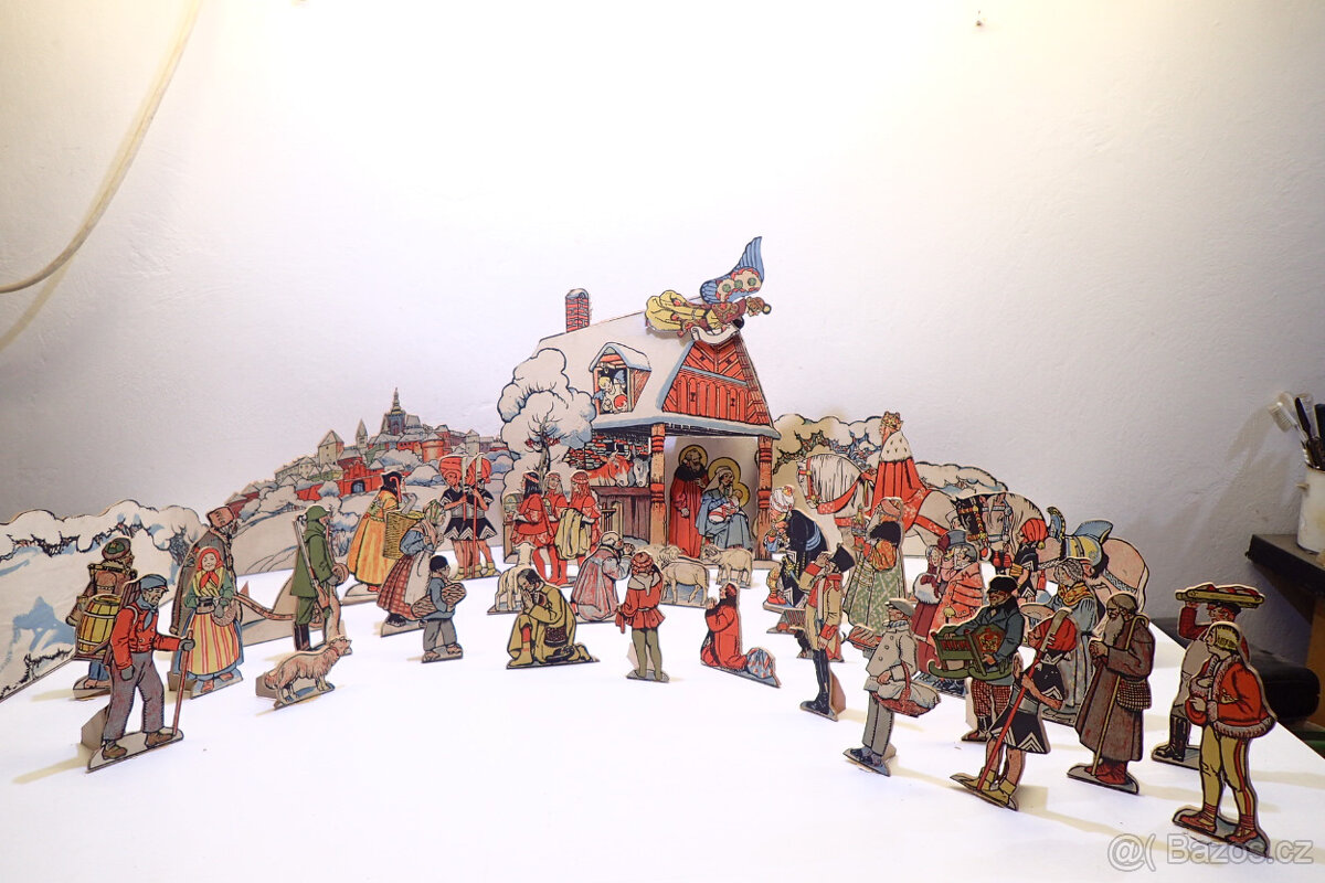 Betlém - starý - na překližce - 9