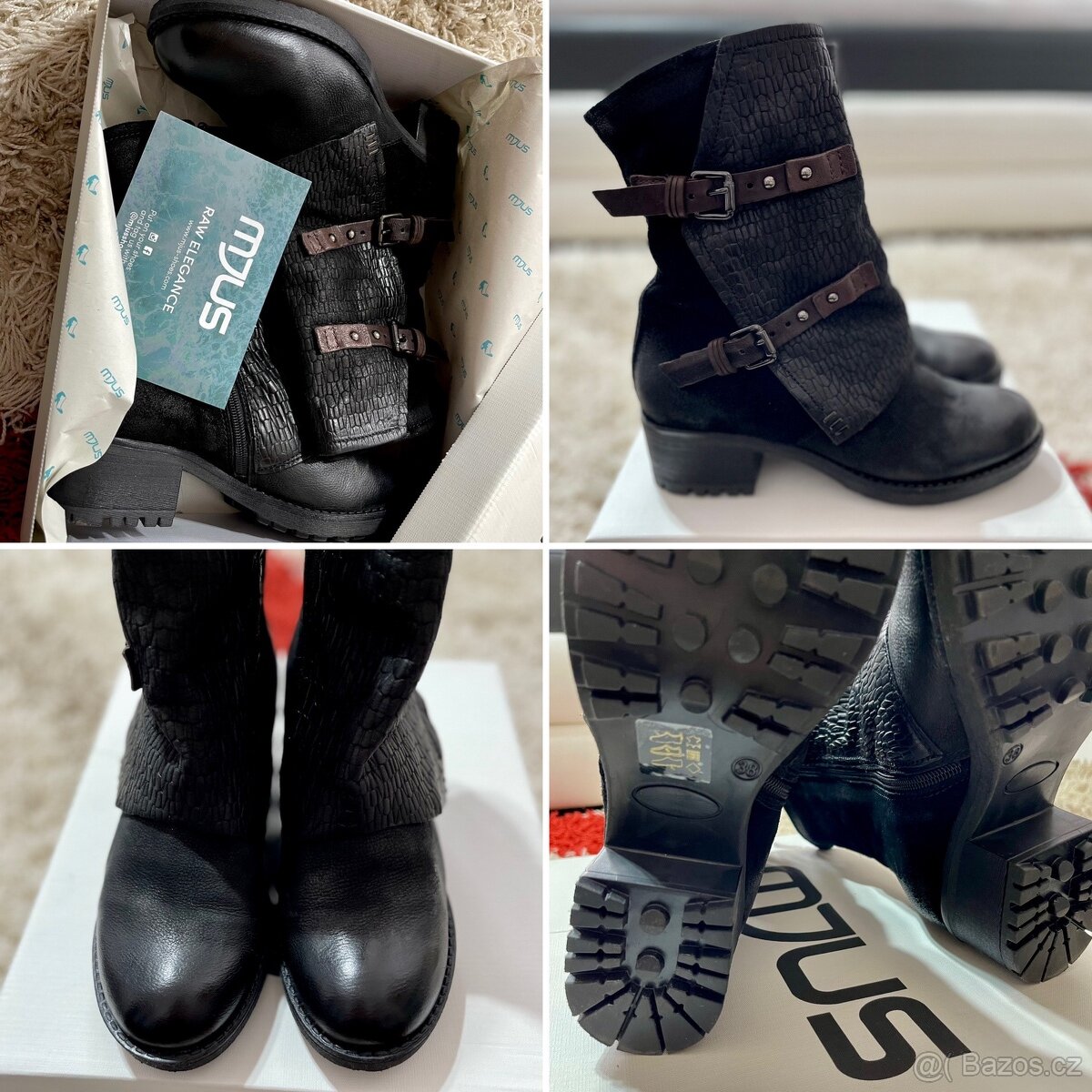 Dámské kozačky MJUS - kožené - 9