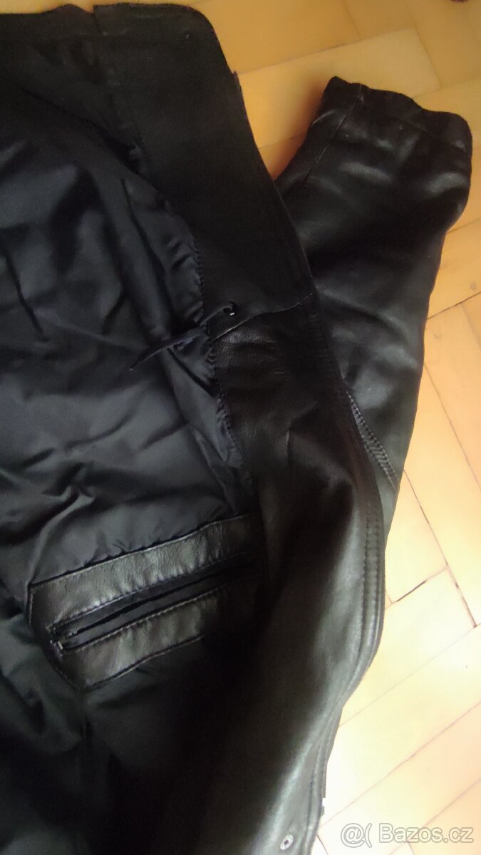 Kožená bunda černá vel. XL/XXL - 9