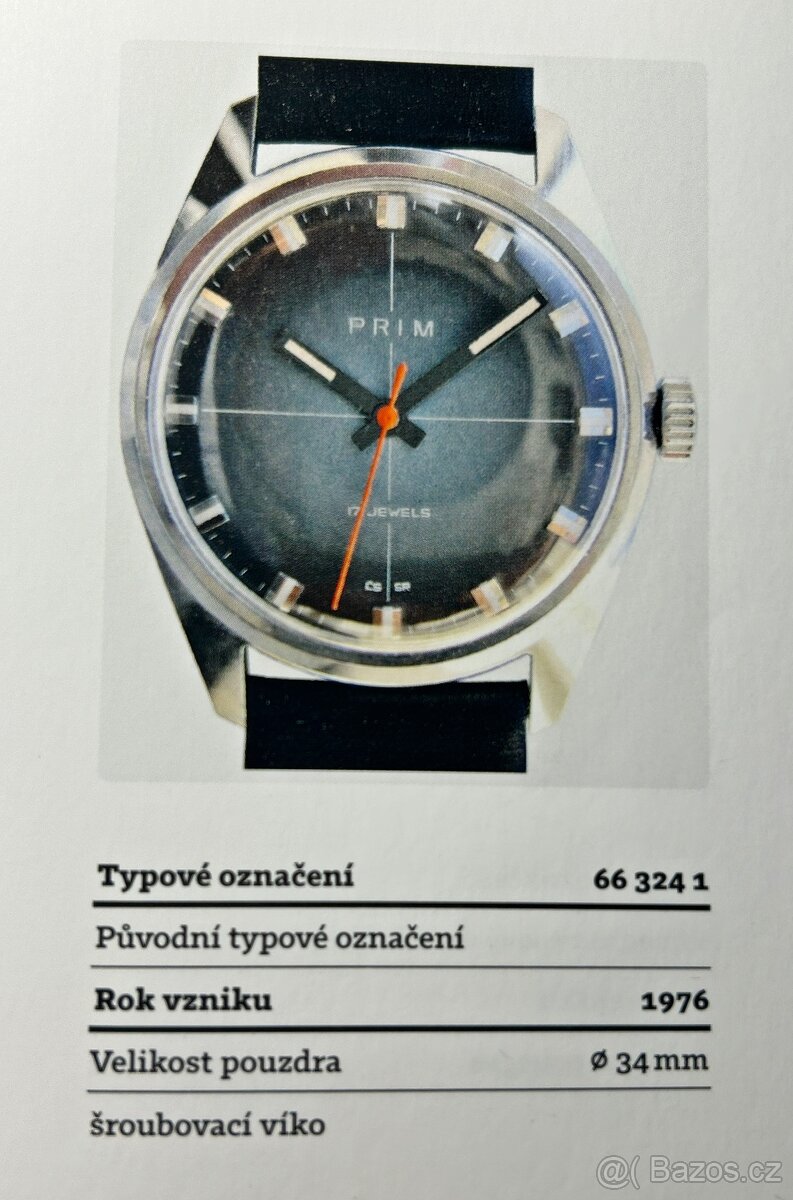 Československé Retro Vintage Mechanické hodinky PRIM Elegant - 9