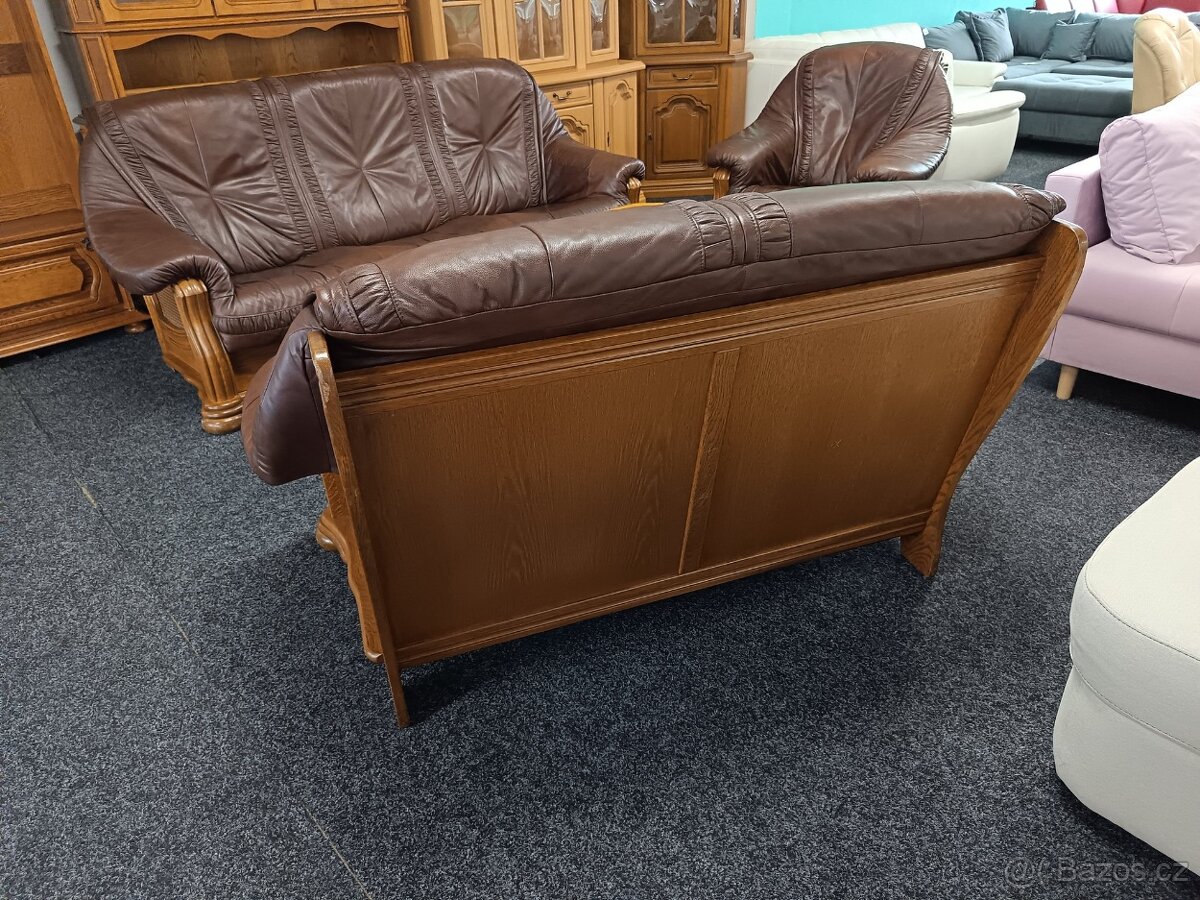 Sedací souprava 3 + 2 + 1 - kůže - 9