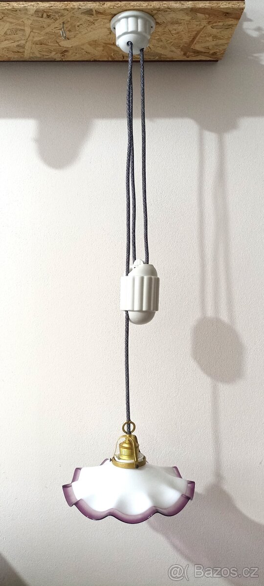 Stahovací lustr dle vlastního výběru stínítka i keramiky - 9