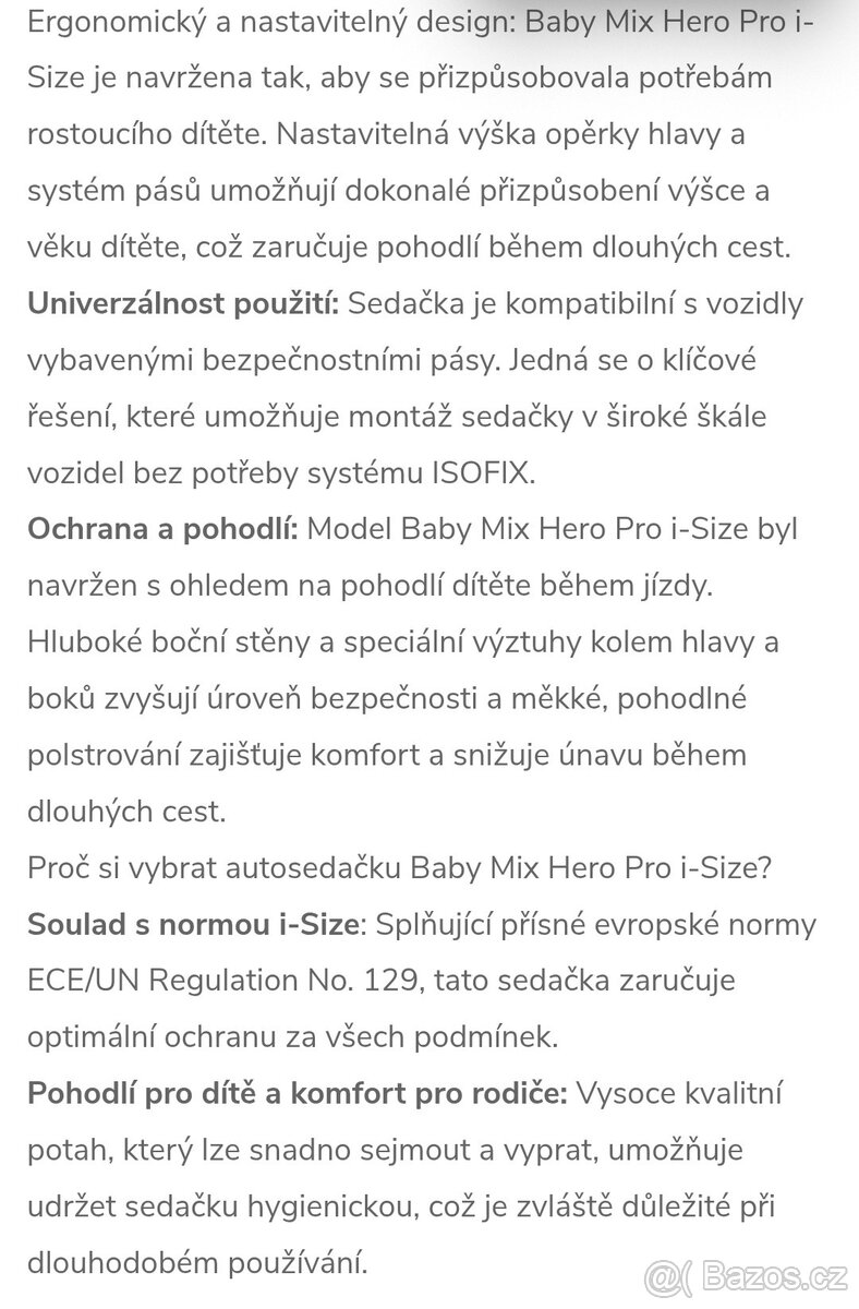 Dětská autosedačka - nová, nepoužitá - 9