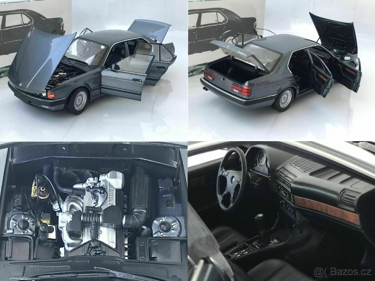 BMW 730i E32 1:18 Minichamps Grey metallic - 9