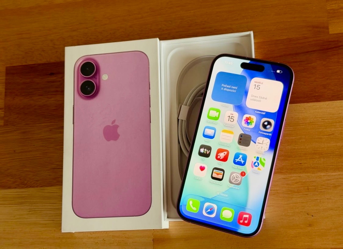 iPhone 16 Pink BATERIE 100% TOP - 9