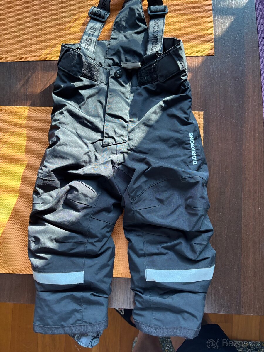 Dětské zimní kalhoty Didriksons Idre černé vel. 80 - 9
