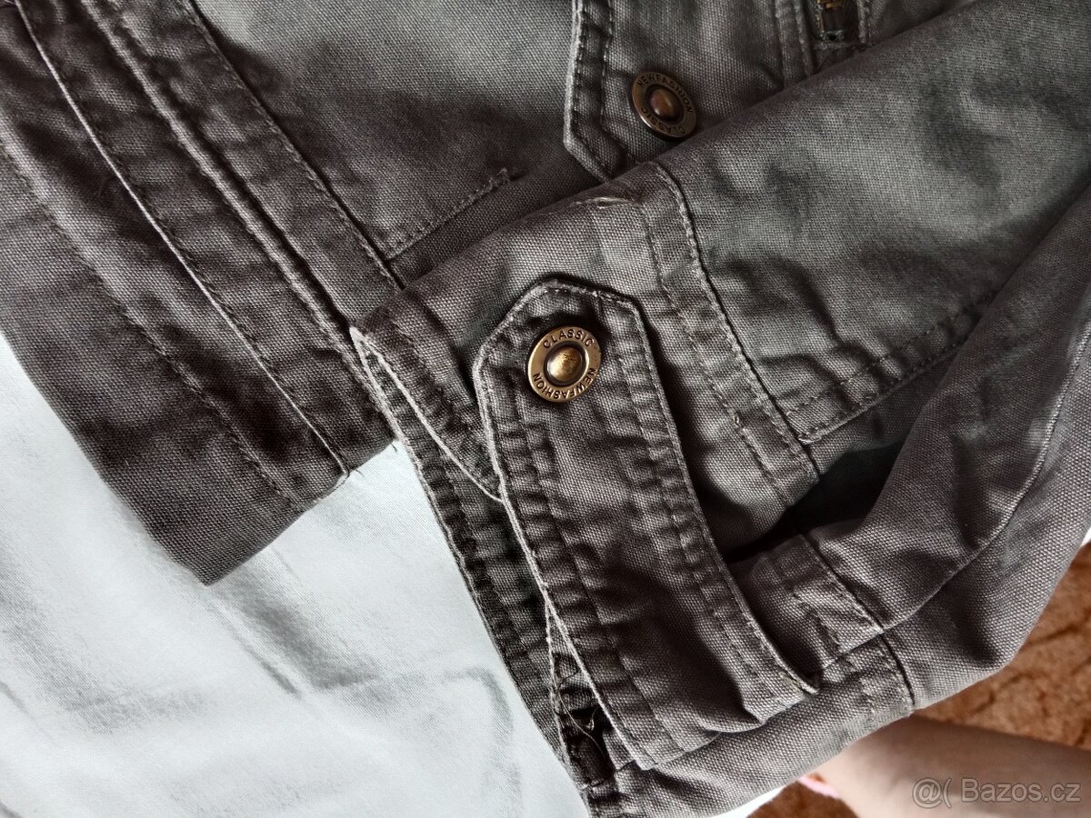 Bunda s kapucí vojenska divčí 250kč XXL - 9