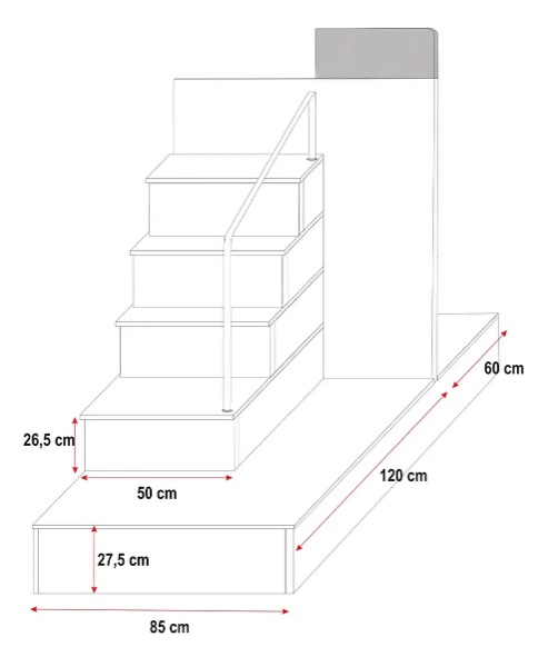 Nová multifunkční patrová postel, psací stůl, skříň - 9