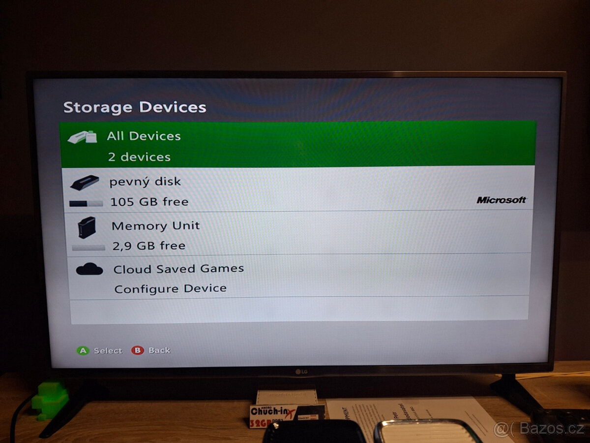 Xbox 360 + zdroj, 2x ovladač, AV kabel, GTA V a mnoho her - 9