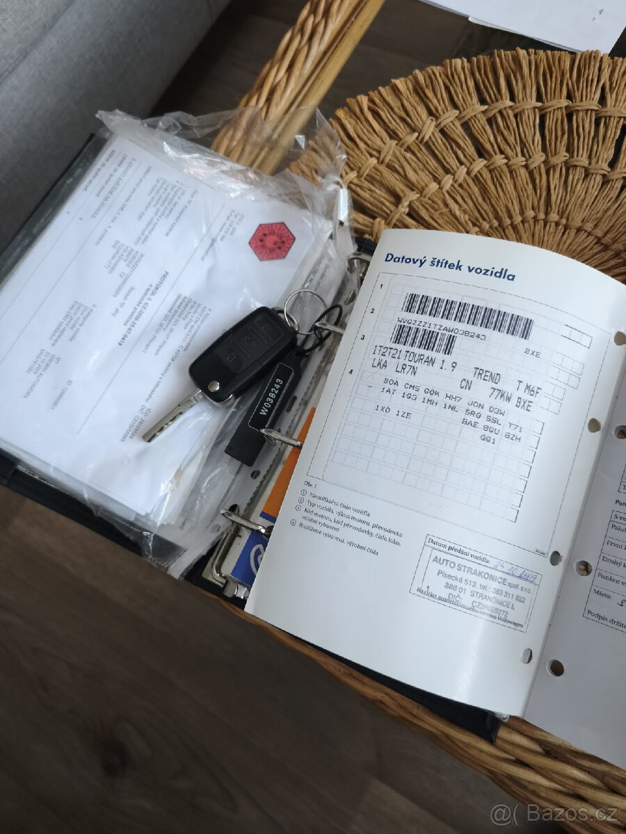 VW TOURAN 1.9TDI 77KW BEZ DPF - - 9