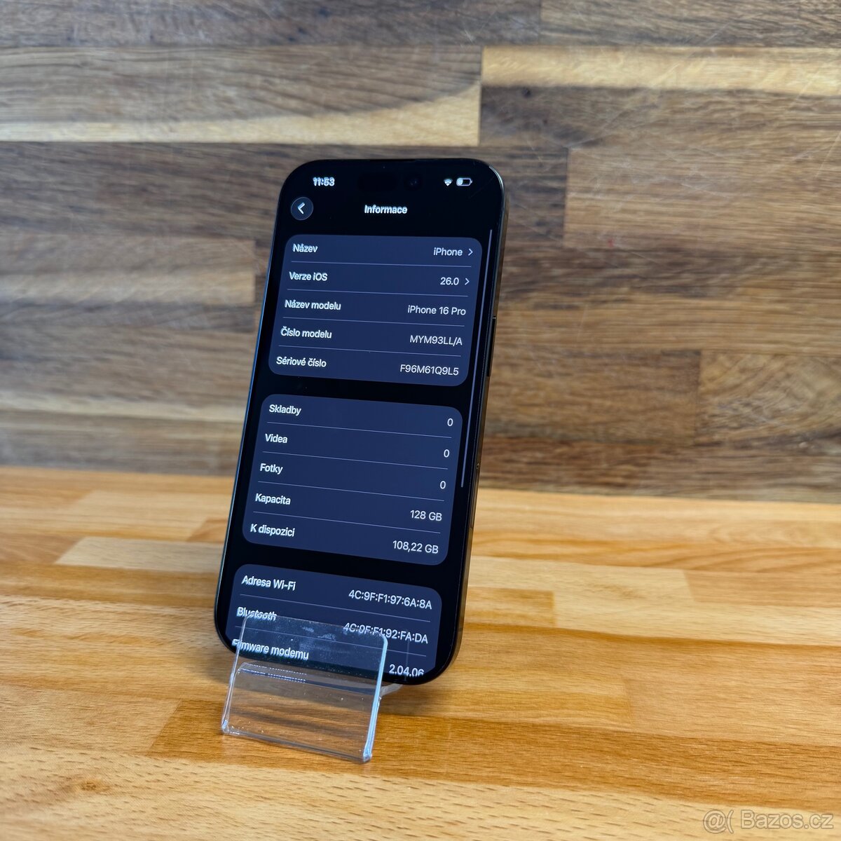 IPhone 16 Pro 128GB, černý, 100% bat., eSIM (rok záruka) - 9