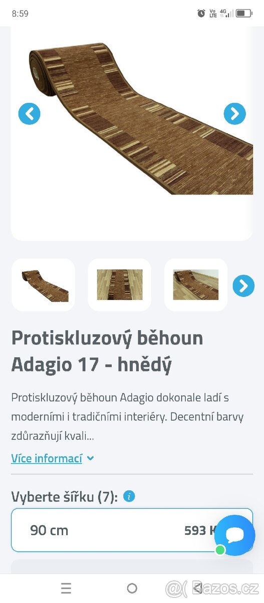 4 x NOVÝ běhoun, koberec protiskluzový - 9