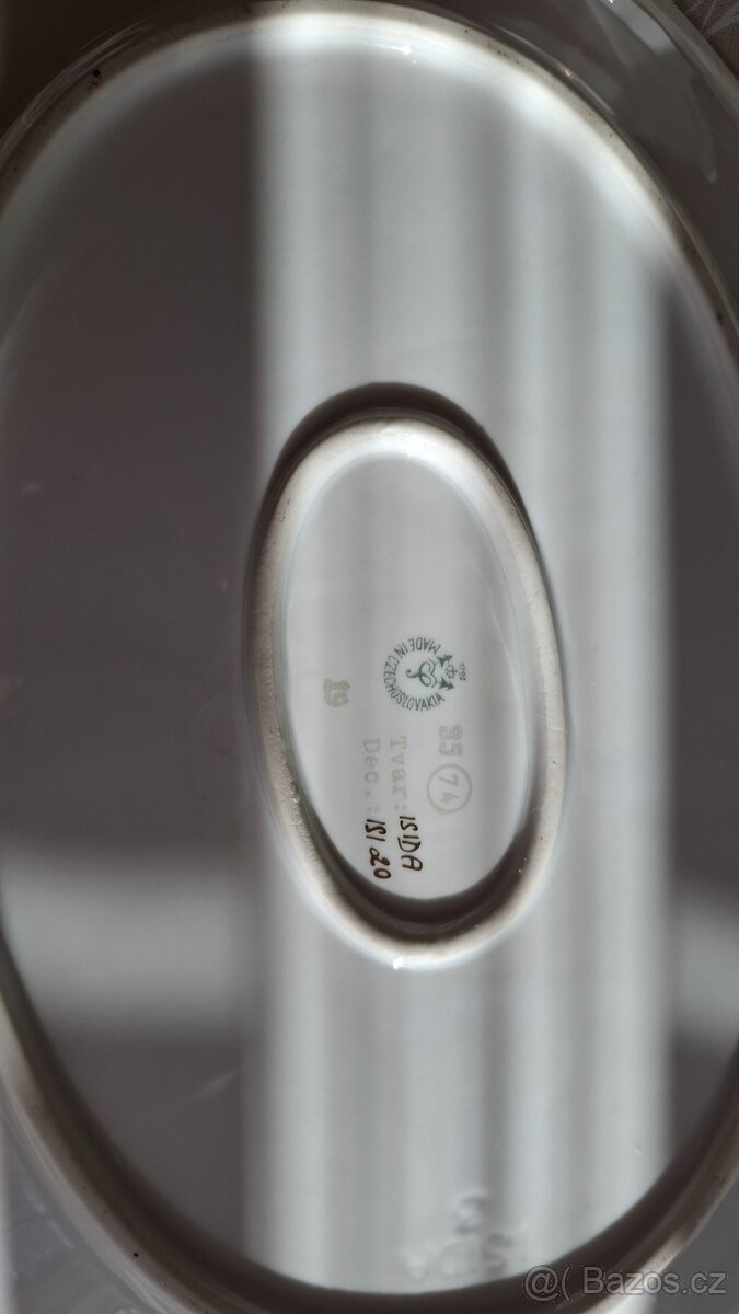 luxusní 25 dílná zlatá jídelní souprava porcelánu - 9