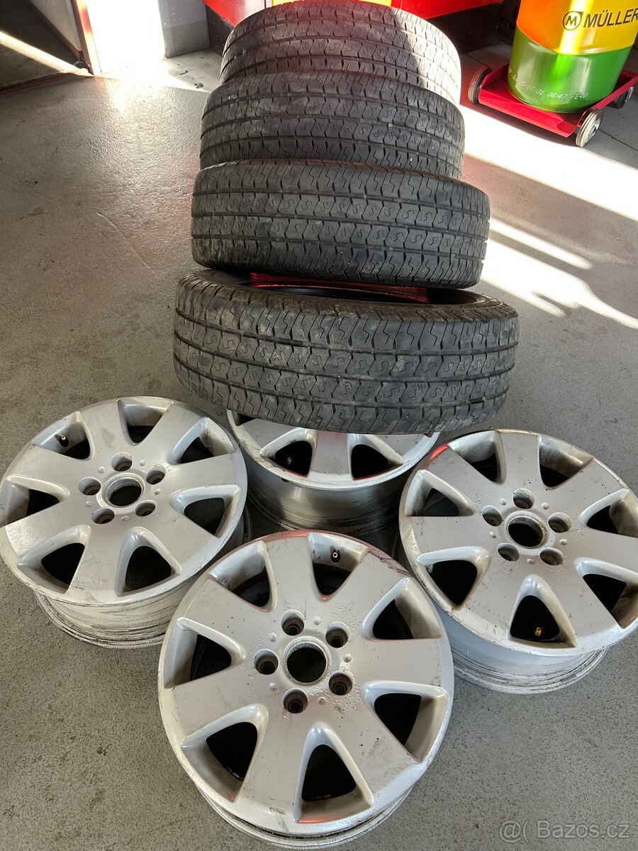 Alu kola VW 16” 5x120 6,5j16 et51 + pneu - 9