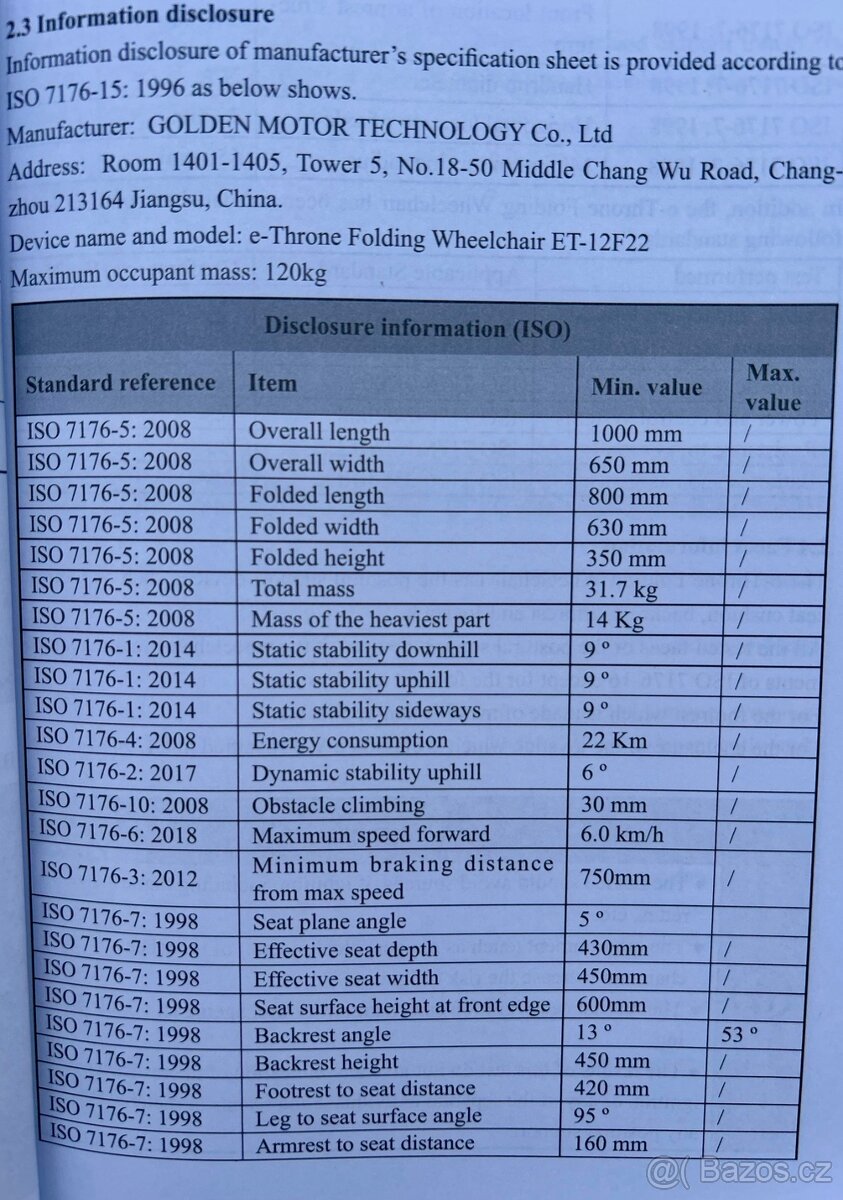 Levně kvalitní nepoužitý elektrický invalidní vozík - 9