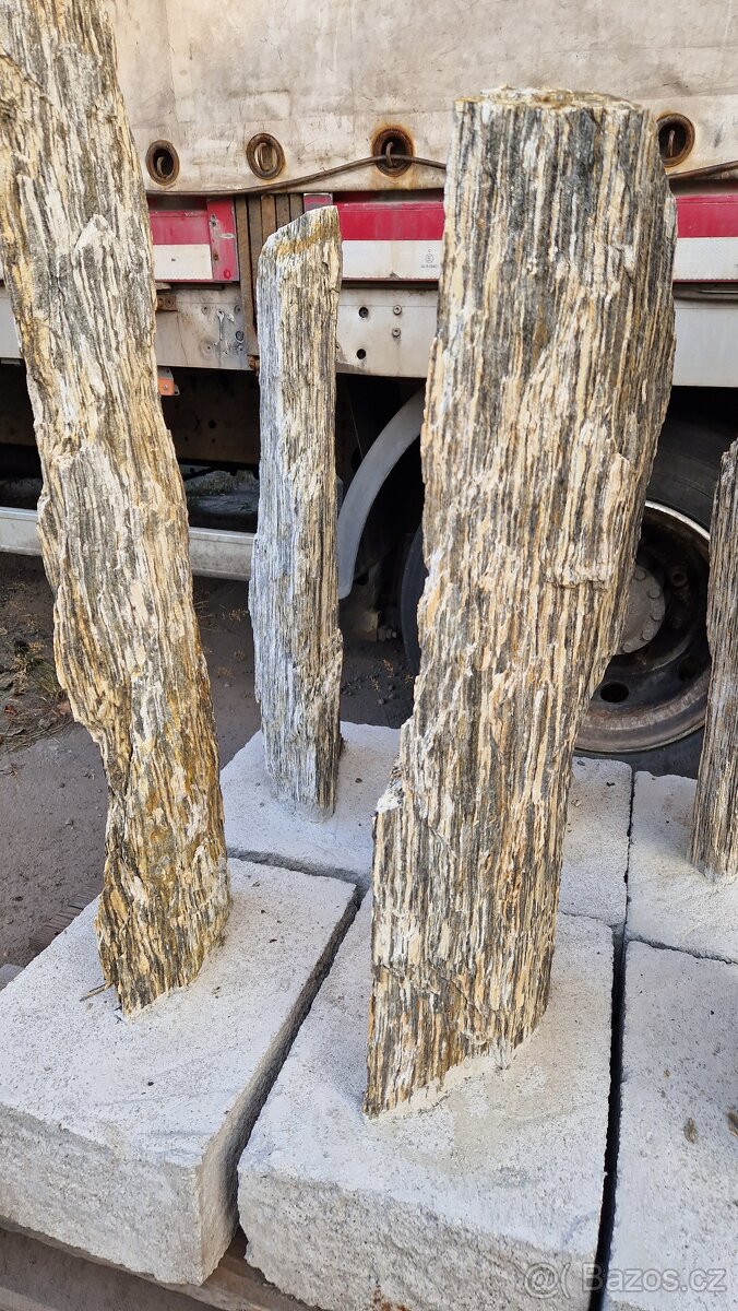 AKCE Kámen do gabion plotu- "kamenná kůra","zkamenělé dře - 9