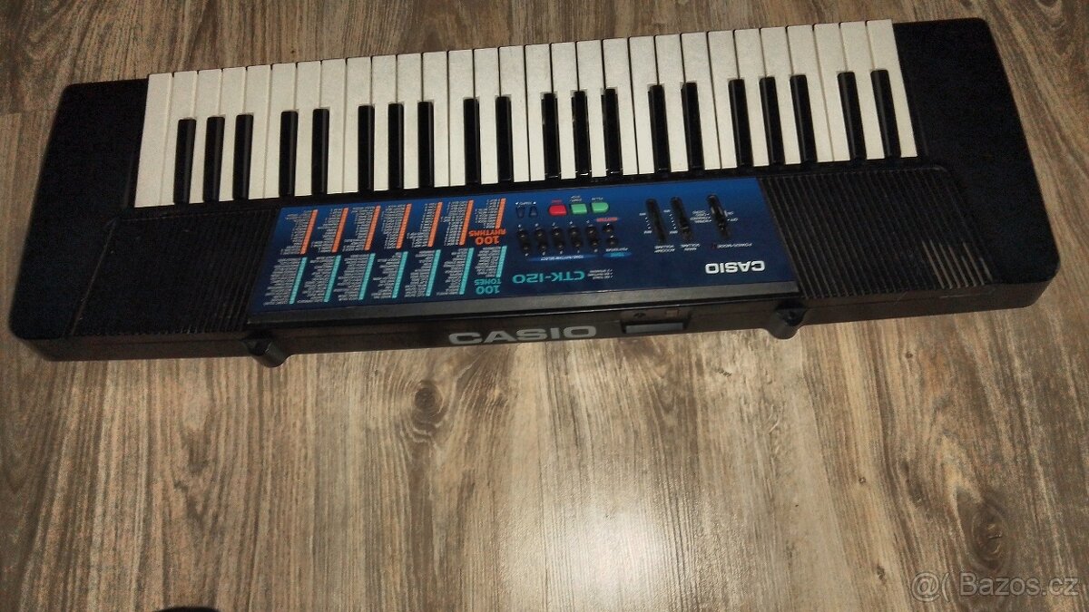 Prodám přenosné hrající klávesy Casio CTK-120 i na baterie . - 9