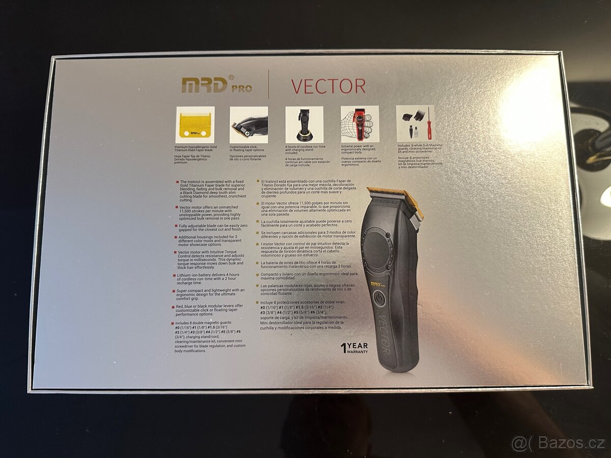 40% SLEVA - Nový strihací strojek MRD Pro Vector HC-999 - 9