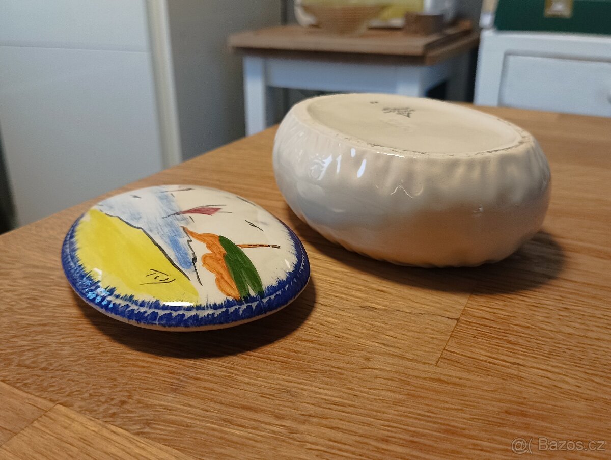 RUČNĚ MALOVANÁ DÓZA TESSIER FRANCIE - 9