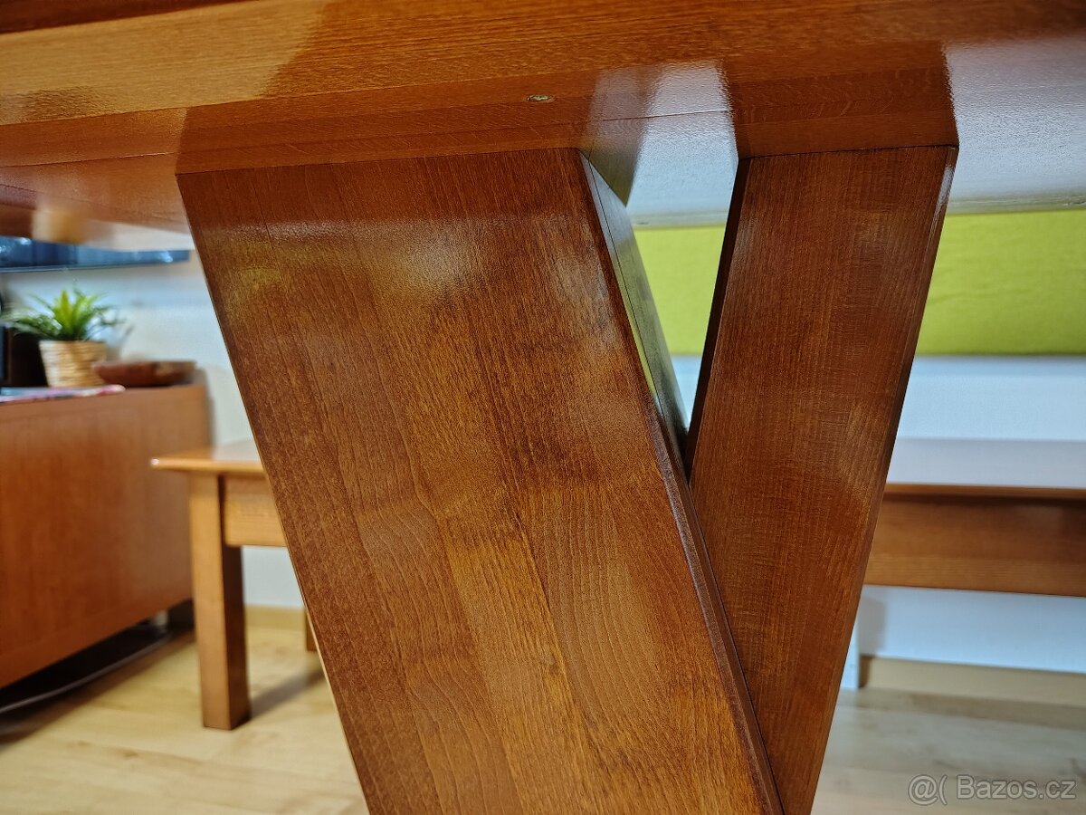 Stůl a lavice - Jídelní kout z masivu. - 9