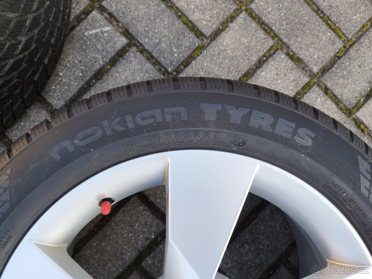 ALU 7x17 ET45 zimni pneu Nokian 225/50 R17 - 9