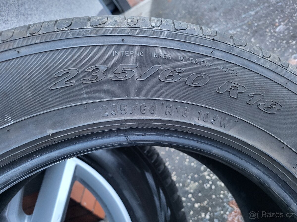 Originální alu kola Audi Q5 + zimními i letními pneu - 9