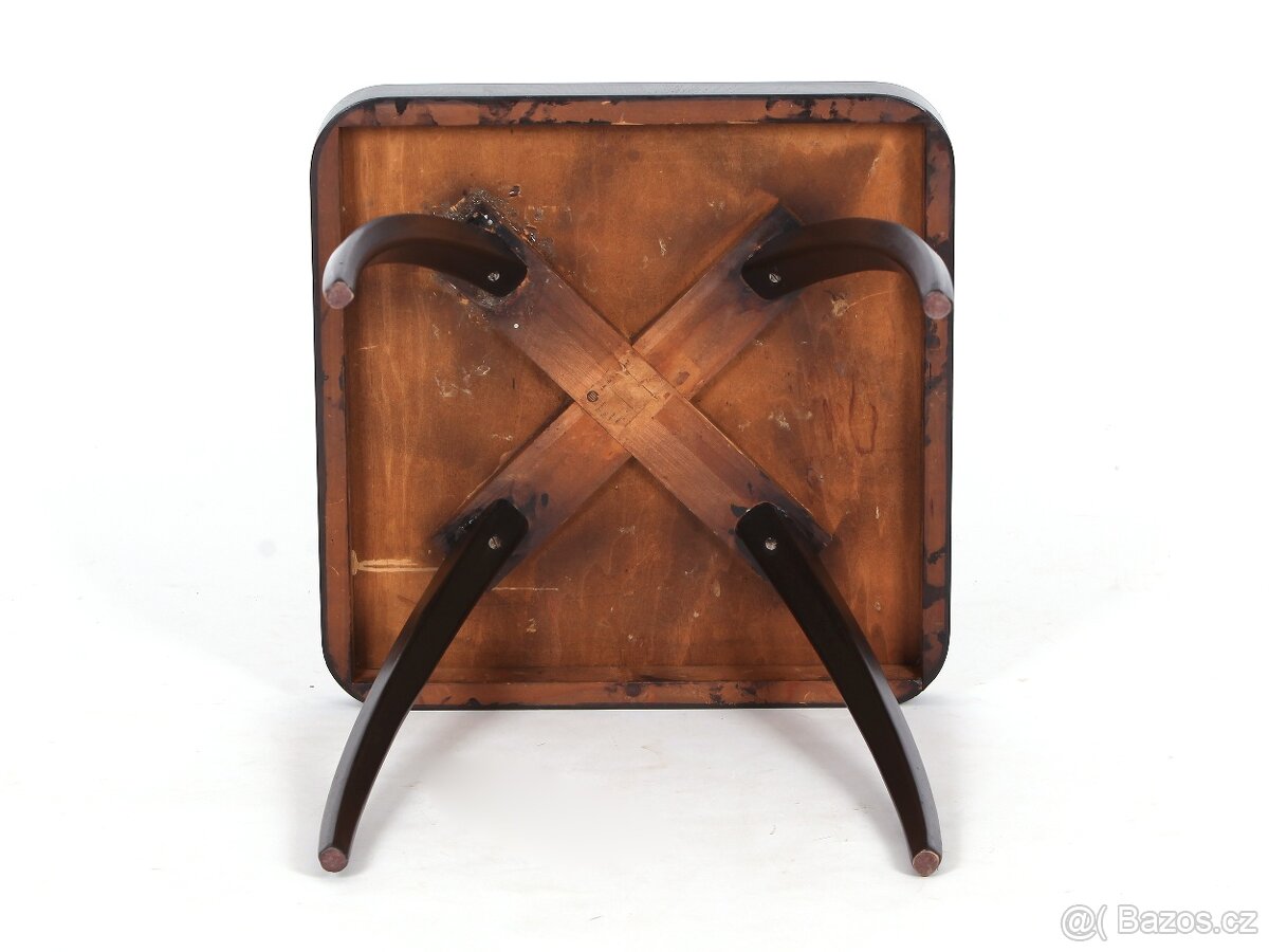 Ikonický stolek Pavouk, dubová dýha, krásný stav. - 9