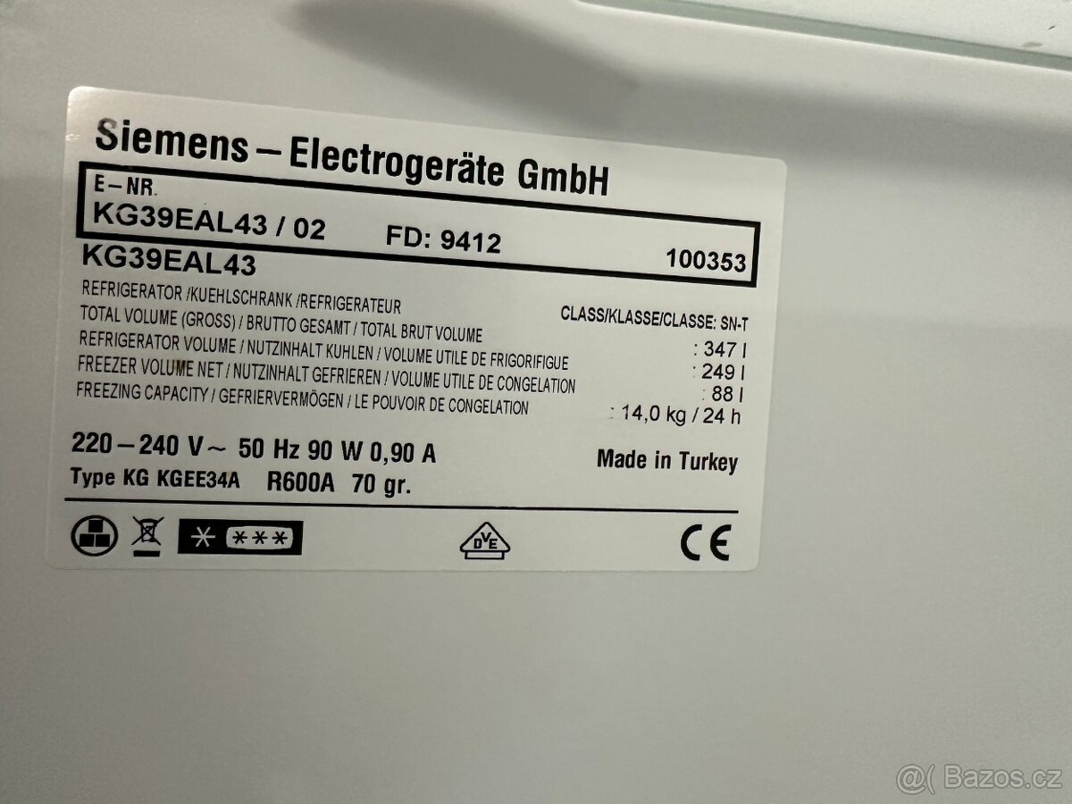 Lednice s mrazákem Siemens (299) - 9