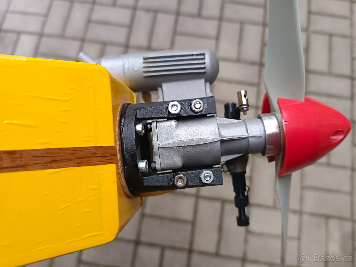 Starší ale nové nelétané rc letadlo nový motor ASP 15 Ultra - 9