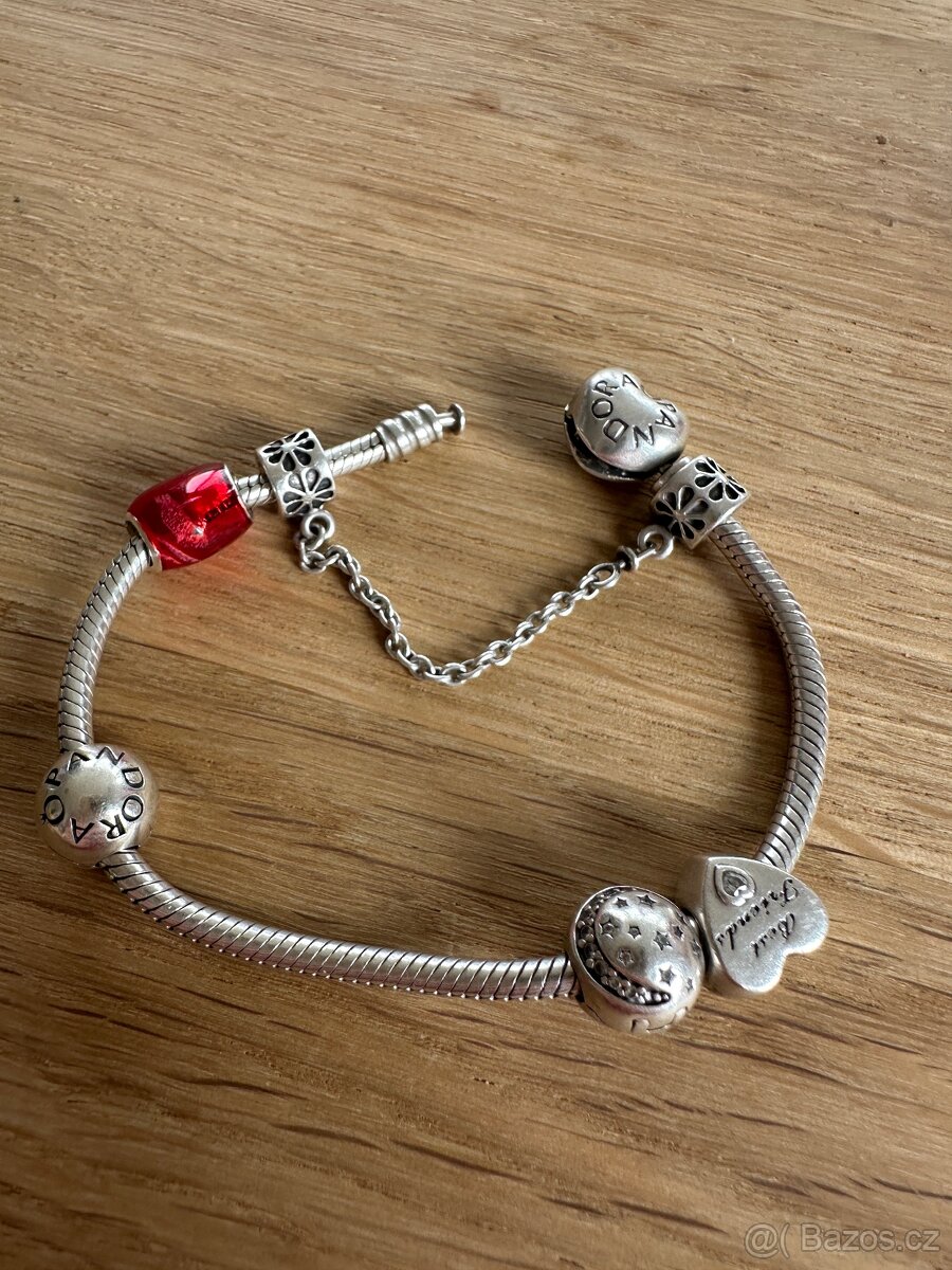 Poškrábané srdce na Pandora náramek - 9