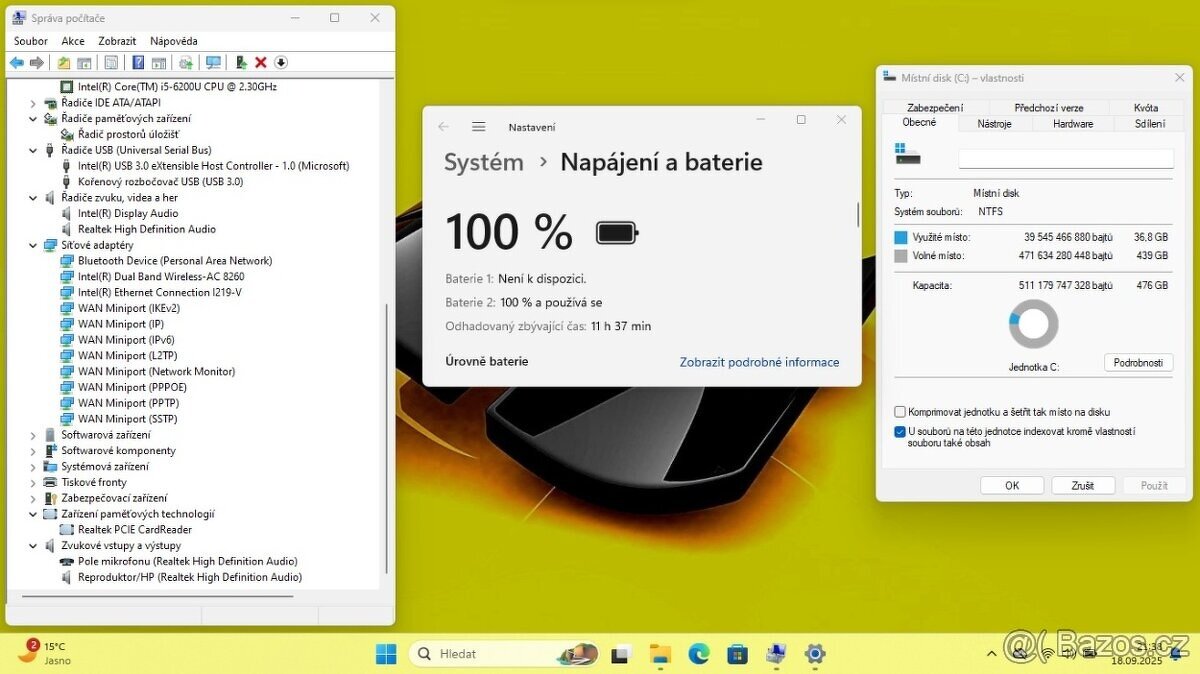 TÉMĚŘ NOVÉ PROFI LENOVO T560 S NOVÝM 512 GB SSD + ZÁRUKA - 9