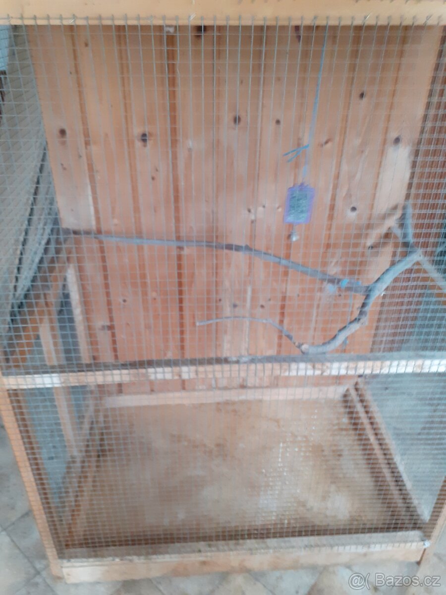 Velká voliera pro papoušky, malá klec - 9