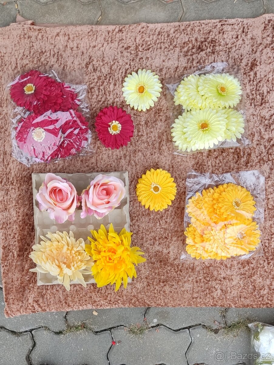 Umělé květiny - květiny do vazby - 9