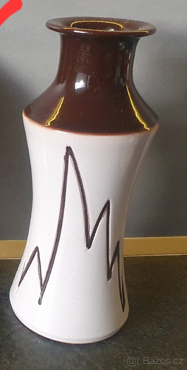 Porcelán, džbán, váza, talíř, šalky s talířky - 9