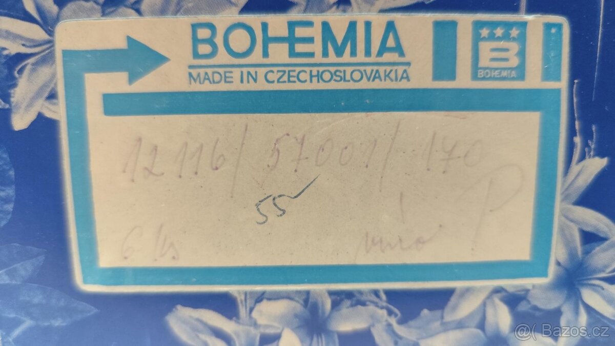 Vintage sklenice Bohemia crystal 6ks - nepoužité - 9