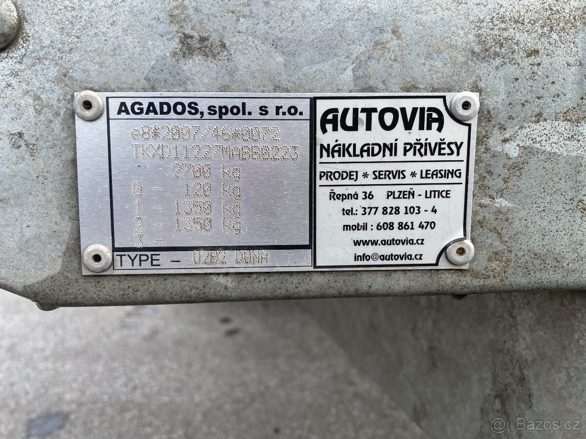 Dvounápravový přívěs agados - 9