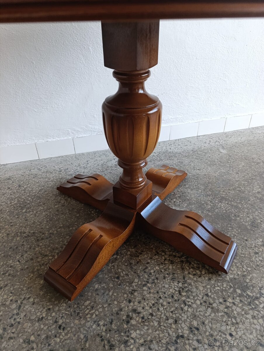 Rustikální konferenční stolek, nábytek z masívu, stůl - 9