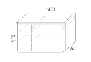 Komoda z dubového masivu - 9