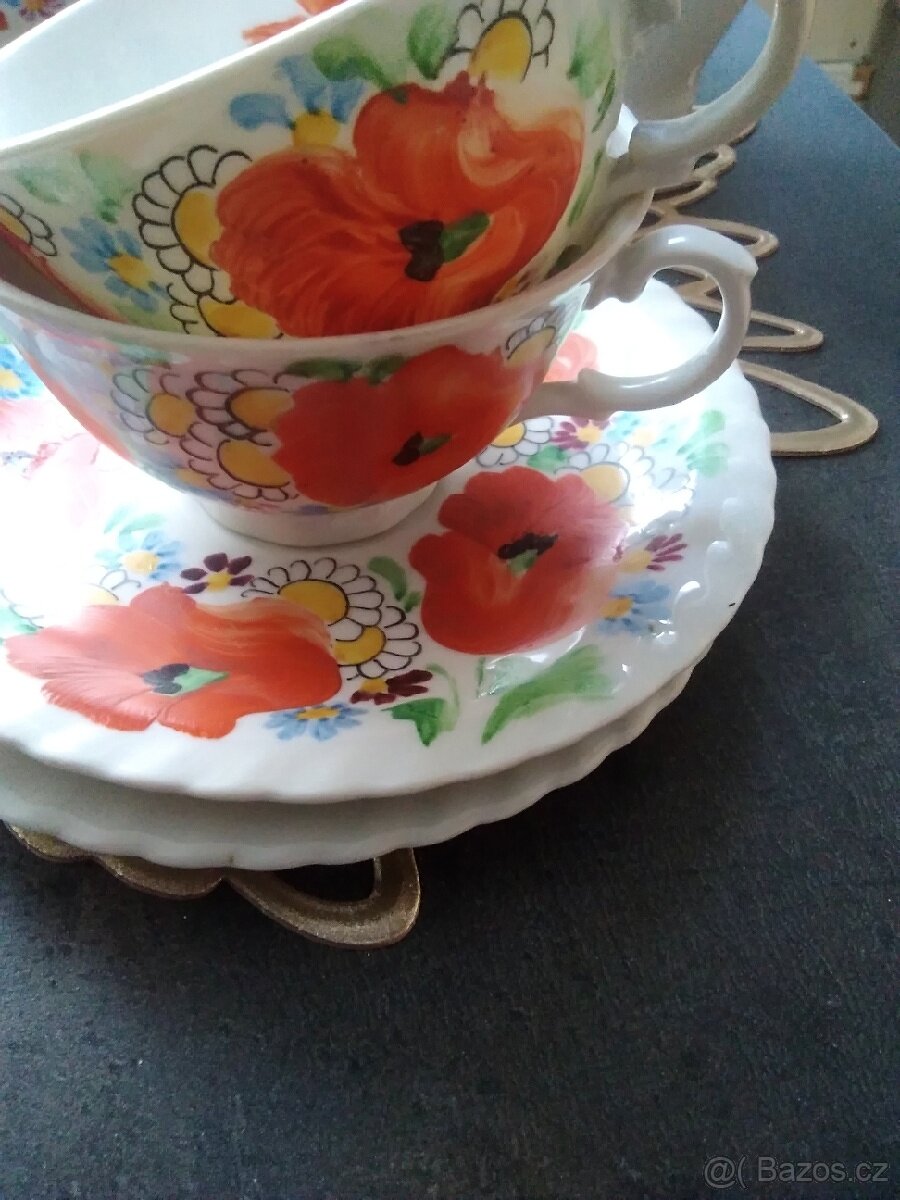 Starožitný porcelánový servis - 9